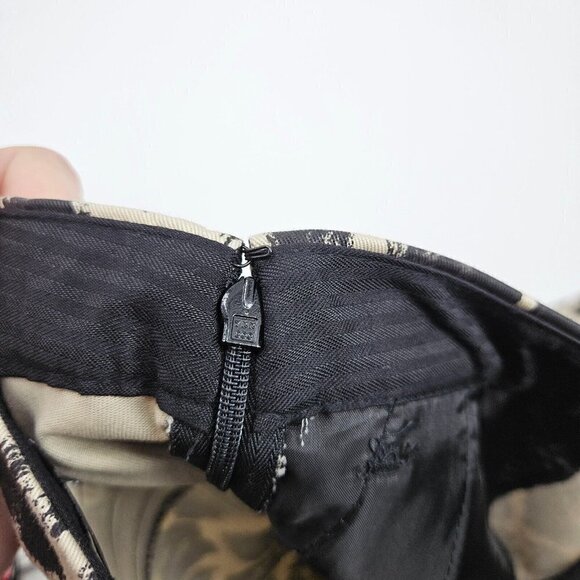 J.Crew Martie Slim Crop Pants In Leopard Stretch Cotton Women's 00 Preppy Career - Picture 4 of 11